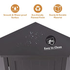 Bathroom Cabinet Triangle Corner Storage Cabinet with Shelf Modern Style - 17.5 L x 17.5 W x 31.4 H