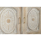 2-Drawer 2-Door Carved Solid Wood Sideboard